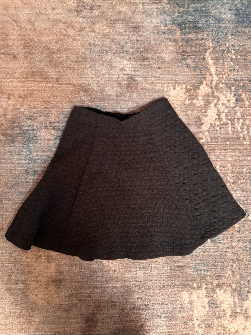 NWOT J. Crew Textured Charcoal A-Line Skirt